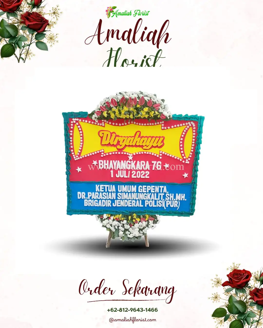 Papan Bunga HUT Ulang Tahun Lubuklinggau